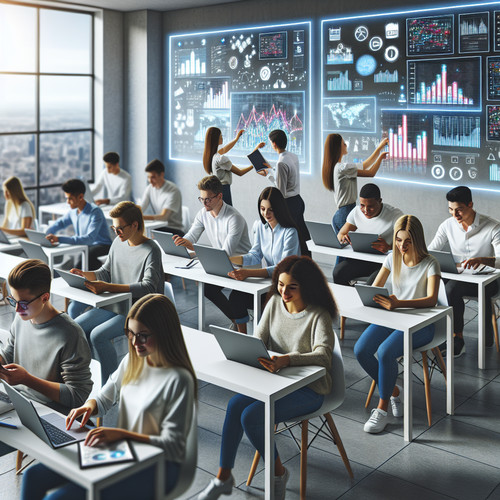 An image illustrating El rol de la tecnología en la educación financiera escolar