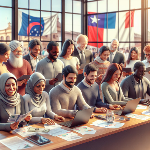 An image illustrating Educación financiera para inmigrantes en Chile guía práctica