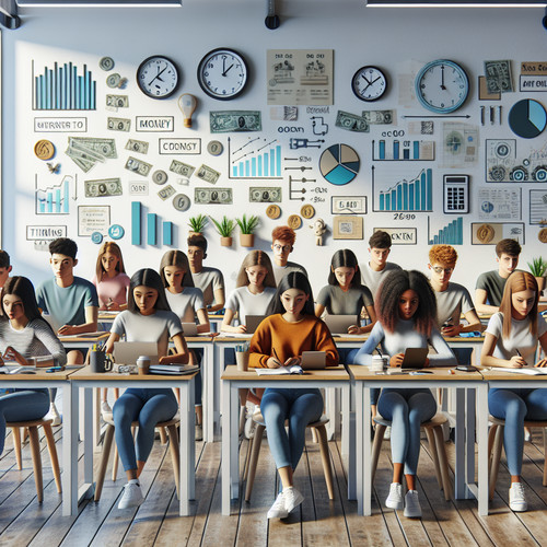 An image illustrating Cómo enseñar el valor del dinero y el tiempo a estudiantes
