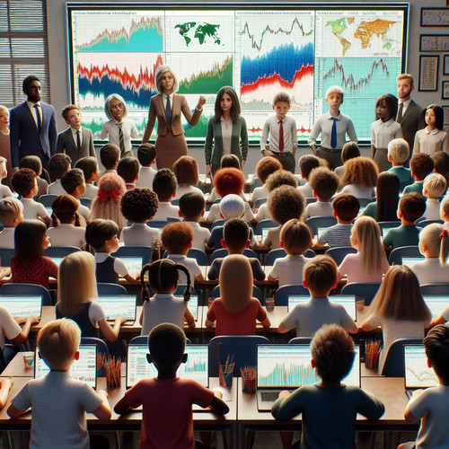 An image illustrating Cómo enseñar a interpretar noticias económicas a escolares