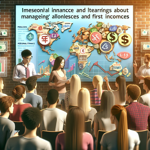 An image illustrating Cómo enseñar a manejar mesadas y primeros ingresos