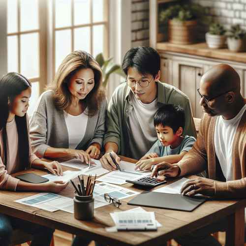 An image illustrating Cómo enseñar a organizar un presupuesto familiar colaborativo