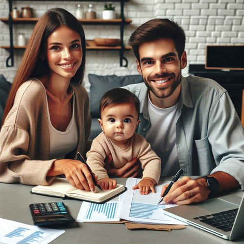 An image illustrating Educación financiera para padres primerizos