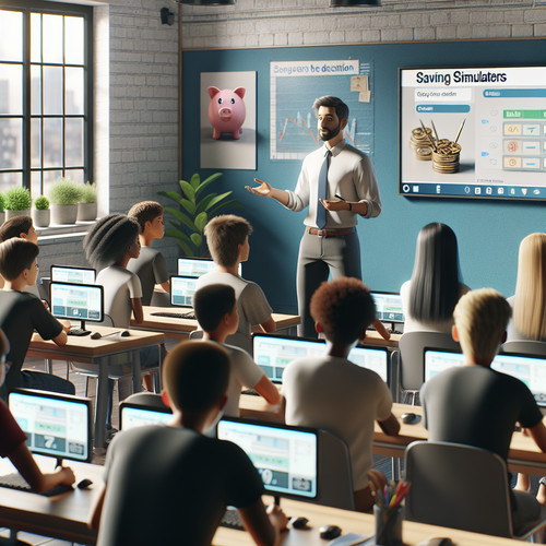 An image illustrating Guía para enseñar a estudiantes a interpretar simuladores de ahorro