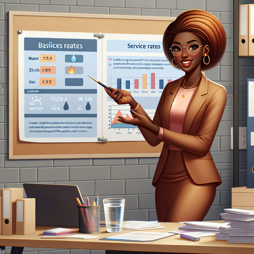 An image illustrating Cómo enseñar sobre tarifas de servicios básicos